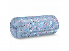 Ars Una: Pearl Blossom Blue virágos feltekerhető tolltartó 20x9x9cm