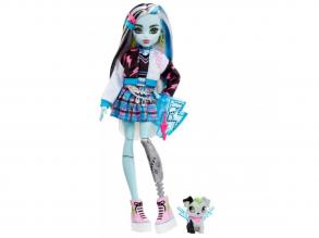 Monster High : Frankie Stein baba kisállattal és kiegészítőkkel - Mattel