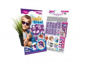 TyToo: Beasts & Steel csillámtetoválás sablon szett