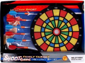 Darts tábla nyilakkal