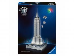 Ravensburger 3D-puzzle Iconics: Empire State Building  világítással  241 darabos