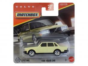 Matchbox: 1986 Volvo 240 sárga kisautó 1/64 - Mattel