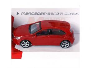 Fast Road: Mercedes-Benz A Class piros fém autómodell 1/43 - Mondo Motors