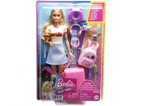 BarbieŽ: Dreamhouse Adventures utazó Barbie baba kiegészítőkkel - Mattel