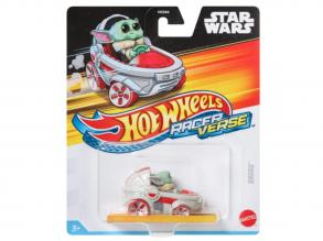 Hot Wheels Race Verse: Star Wars Grogu Baby Yoda kisautó 1/64 - Mattel
