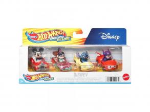 Hot Wheels: Racers Disney kisautók 4db-os szett - Mattel