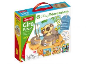 Quercetti: Montessori Giro 4db-os állatos puzzle szett