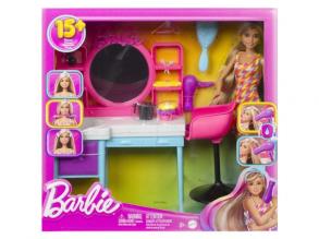 BarbieŽ Totally Hair: Fodrászat játékszett babával és kiegészítőkkel - Mattel
