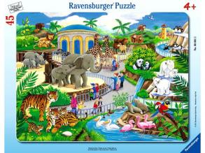 Puzzle 45 db - Állatkerti séta - Ravensburger