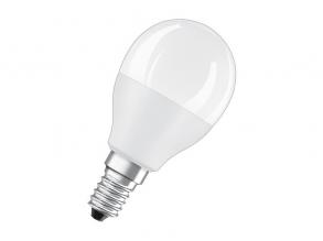 Ledvance Star+ RGBW/matt búra/5,5W/470lm/2700K/E14 távirányítható LED kisgömb izzó