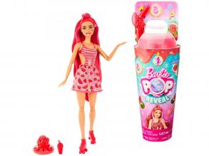Barbie: Slime Reveal - Dinnye meglepetés baba gyümölcsös szettben Piros hajjal - Mattel