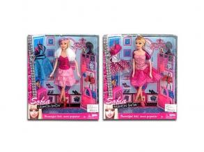 Sofia Fashion Show baba pink ruhában bőrönddel 2 változatban