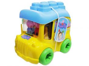 Clemmy Peppa malac busz puha építőkocka készlet 8db-os - Clementoni