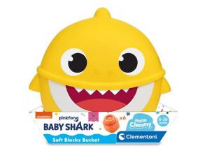 Baby Shark építőkocka tárolóban - Clementoni
