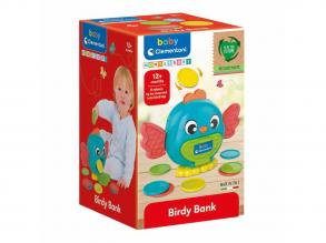 Clementoni Baby: madár persely érmékkel, 9 részes.
