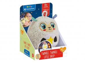 Clementoni Baby Twinkle Twinkle Kis bárány plüssállat éjszakai lámpa