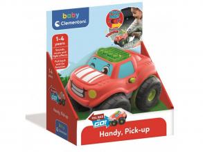 Handy, hátrahúzós baby pick-up autó hanggal és fénnyel - Clementoni