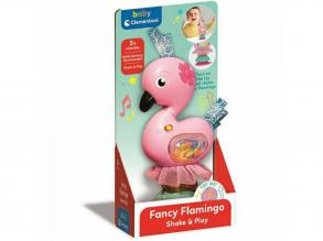 Interaktív flamingó csörgő fénnyel és hanggal - Clementoni