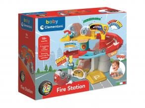 Tűzoltóság játékszett bukdácsoló autóval - Clementoni