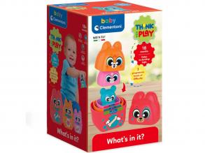 Mi van benne? állat figurák játékszett - Clementoni Baby