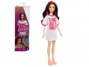 Barbie: Fashionista stílusos baba oversized pólóruhában - Mattel