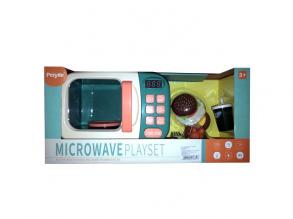 Elektromos mikró játékszett ételekkel és kiegészítőkkel - többféle színben