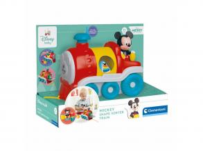 Clementoni Baby  Disney formaszortíró Mickey Mouse vonat, 5 részes.
