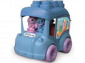 Disney Stitch iskolabusz puha építőkockákkal - Clementoni