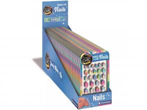 Crazy Chic Szivárványos öntapadós műköröm szett - Clementoni