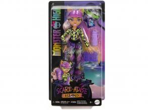 Monster High: Scare-adise Island  Clawdeen Wolf baba kiegészítőkkel - Mattel