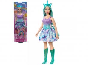 Barbie Dreamtopia: Unikornis baba kék-lila ruhában - Mattel