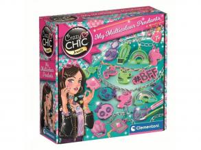 Crazy Chic: Élénk színű medáljaim kreatív szett - Clementoni