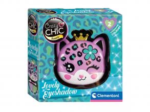 Clementoni Crazy Chic szemhéjfesték leopárdmintás sminktokban