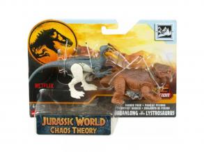 Jurassic World: Danger Pack Guanlong vs. Lystrosaurus dinoszaurusz figura szett - Mattel