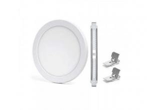 LED panel , 18W , süllyesztett/falon kívüli , kerek , CCT , 3 színhőmérséklet , 3in1