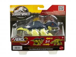 Jurassic World: Fierce Changers - Allosaurus & Dimetrodon átalakítható dinoszaurusz - Mattel