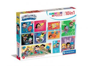 DC Super Friends 10az1-ben puzzle szett - Clementoni