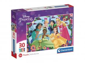 Disney hercegnők 30 db-os Supercolor puzzle - Clementoni