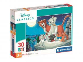 Disney Macskarisztokraták 30 db-os Supercolor puzzle - Clementoni