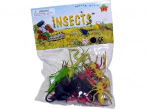 Műanyag rovarok csomagban