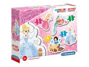 Disney Hercegnők 4 az 1-ben Supercolor formapuzzle - Clementoni