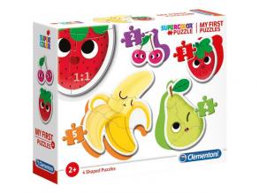 Gyümölcsök 4 az 1-ben Supercolor formapuzzle - Clementoni