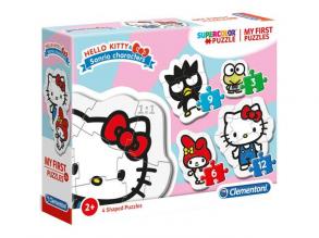 Hello Kitty 4 az 1-ben Supercolor formapuzzle - Clementoni