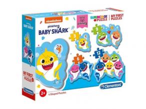 Baby Shark 4 az 1-ben 3-6-9-12db-os puzzle - Clementoni