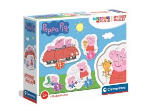 Peppa malac 4 az 1-ben 3-6-9-12db-os puzzle - Clementoni