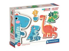 Dinoszauruszok 4 az 1-ben bébi puzzle 2-3-4-5db-os - Clementoni