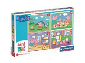 Peppa malac 4 az 1-ben 12-16-20-24db-os puzzle - Clementoni