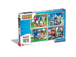 Sonic 4 az 1-ben puzzle - Clementoni