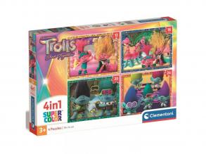 Trollok 4 az 1-ben Super color puzzle - Clementoni