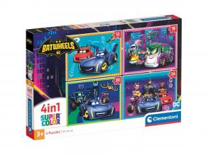 Batwheels 4 az 1-ben Supercolor puzzle - Clementoni